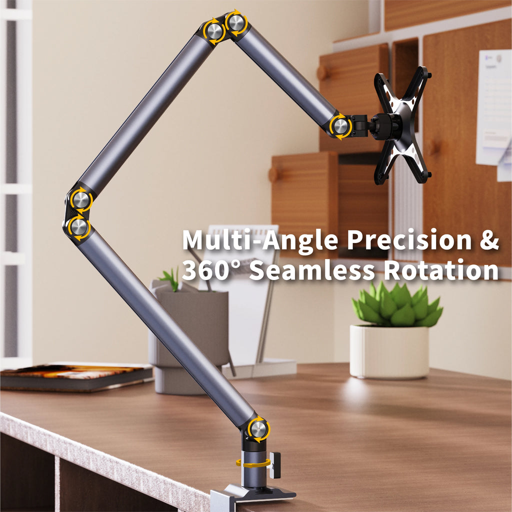 Artpowers Adjustable Tablet Stand Foldable Aluminum Universal Holder 360 Degree Rotation for 4-12.9Inch forVESE Portable Monitor