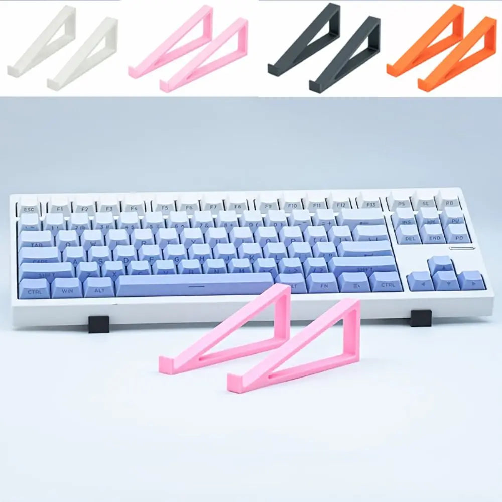 1 Pair New Portable Keyboard Elevated Stand Raised Keyboard Angle Accessories Computer Keyboard Riser Plastic Monitor Holder