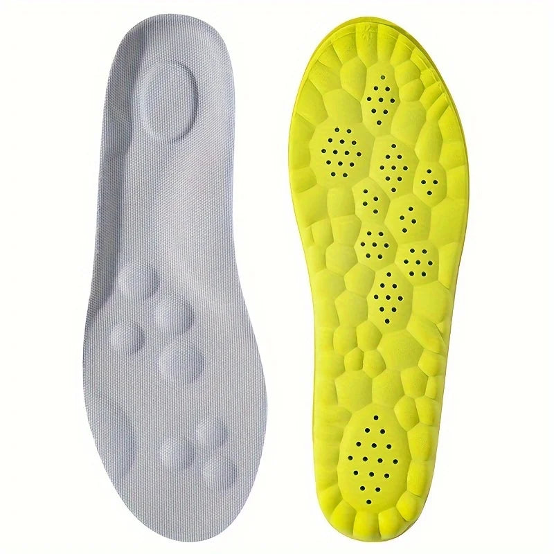 1Pair High Elasticity Latex Sport Insoles Soft Shoe Pads Arch Support Orthotic Insoles Deodorant Shock Absorption Cushion
