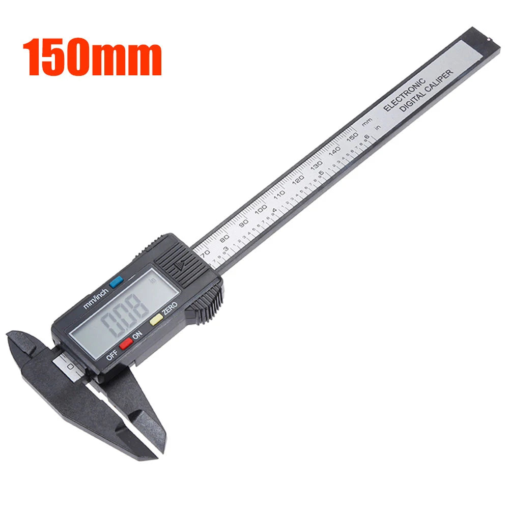 150mm 100mm Electronic Digital Caliper Carbon Fiber Dial Vernier Caliper Gauge Micrometer Measuring Tool Digital Ruler