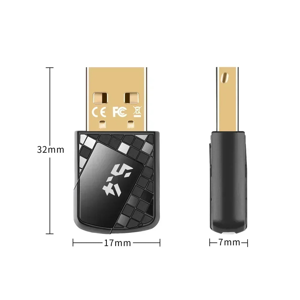 USB Bluetooth 5.4 Dongle Bluetooth Receiver Transmitter for PC Speaker Wireless Mouse Keyboard Music Audio Adapter