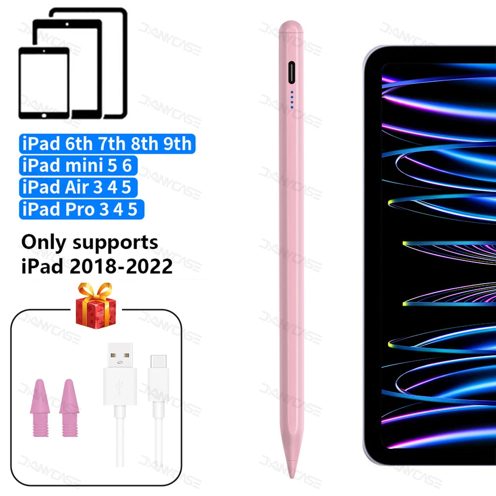 For Apple Pencil Palm Rejection Power Display Ipad Pencil Pen For iPad Accessories 2022 2021 2020 2019 2018 Pro Air Mini Stylus