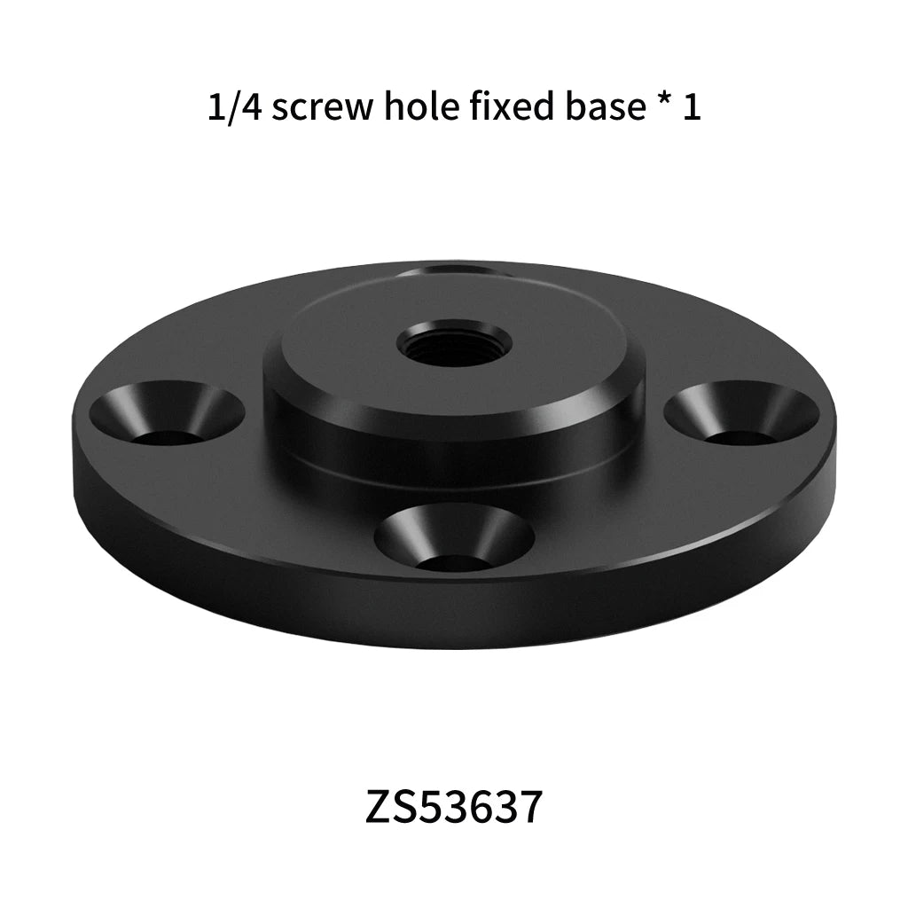 Wall Mount 1/4 3/8 M6 Thread Fixed Plate 17mm Ball Head Adapter for Gopro Camping Light Stand Projector Holder Monitor Bracket