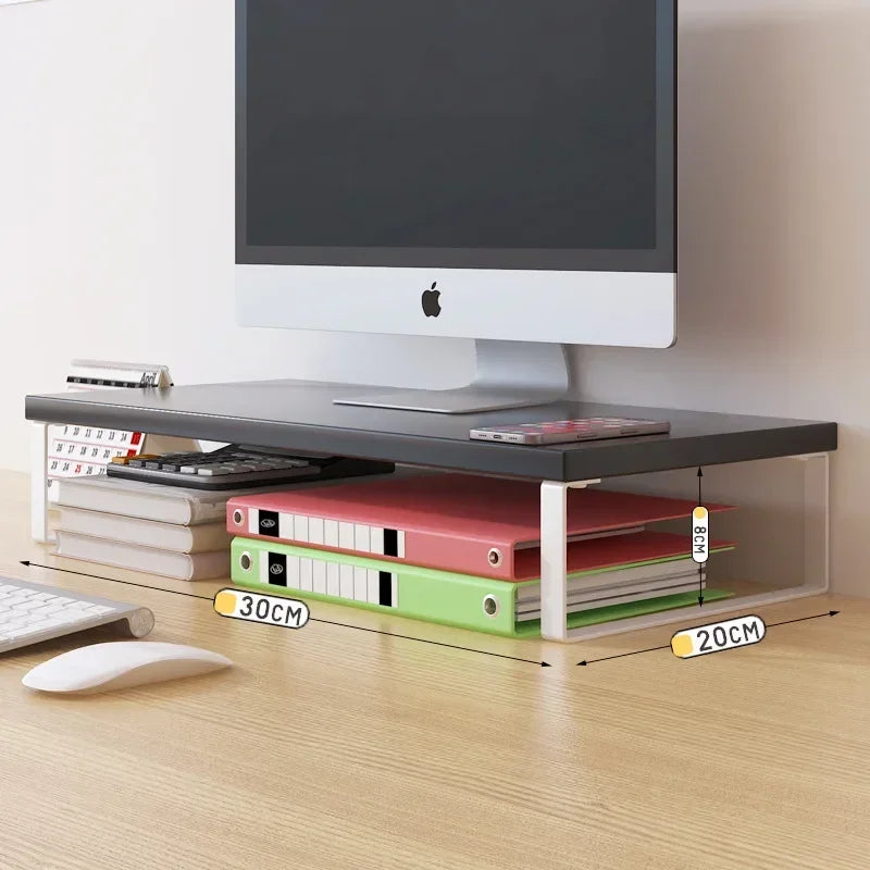 30/40/50CM Base Bracket Monitor Raising Stand Desktop Computer Laptop Shelf Home Kitchen Office Storage Holders Rack Organizer