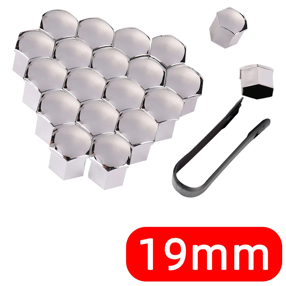 20Pcs Car Wheel Nut Caps Auto Hub Screw Cover 17mm 19mm 21mm Bolt Rims Exterior Decoration Special Socket Protection Dust Proof