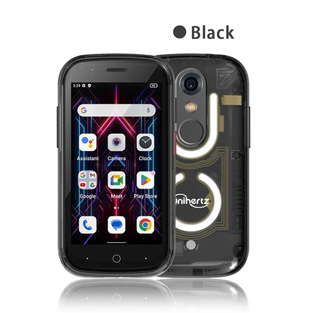 Unihertz Jelly Star Smallest Smartphone Android 13 8GB 256GB Led Light Unlocked Transparent Backshell Cellphone For Spare Phone