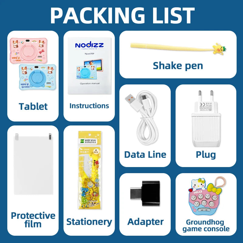 Popular Kids Tablet PC 2025 New 5G Global Version Tablet 16GB 128GB ROM 7 Inch tablet Android 14.0 Pad 4Core Tablet PC Dual Wifi