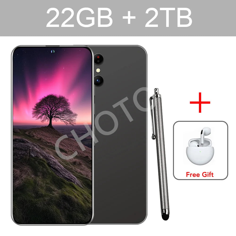 Protective Cover For SMS 25 Ultra Mobile Phones 5G Dual Sim Android Cellphones Case For Cell Phone 22GB+2TB Smartphone 7800mAh