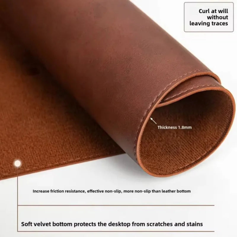 Office Desk Cushion Waterproof PU Mouse Pad Desk Mat Protective Cover Large Mousepad Computer Laptop Non-slip Keyboard Mats