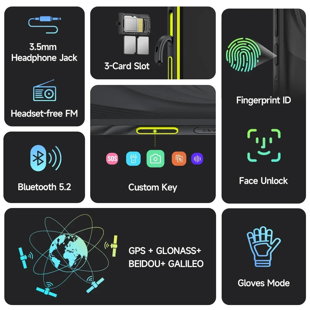 Ulefone Armor X31 Pro 5G Rugged Smartphone 6.56" 120Hz Display Up to 16GB RAM 256GB ROM 64MP Camera Cell Phone NFC Android 14