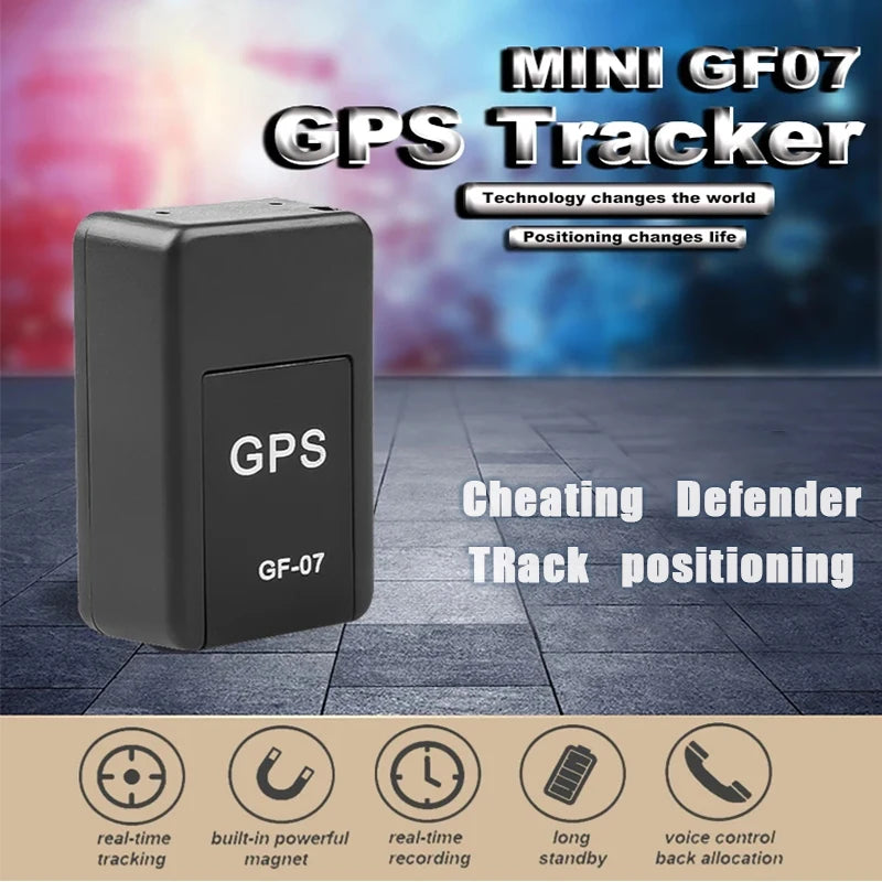 Mini Car GPS Tracker GF07 GPS Position APP Strong Magnetic GPS Tracking Device Anti-lost Vehicle GPS Locator