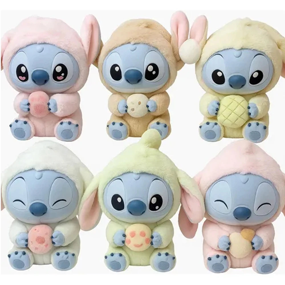 Miniso Stitch Eat Something Before Sleep Disney Blind Box Mystery Bag Vinyl Plush Doll Toys Pendant Surprise The Monsters Gifts