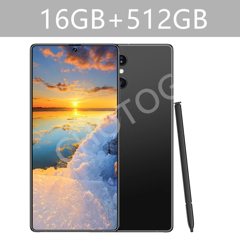 Screen Protector For SMS 25 Ultra Mobile Phones 22GB+2TB Cell Phone Tempered Glass Film For Android Smartphone 7800mAh Cellphone