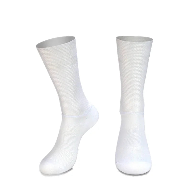 2026 Aero Socks Anti Slip Silicone Cycling Socks Men Bicycle Sport Running Bike Socks Calcetines Ciclismo