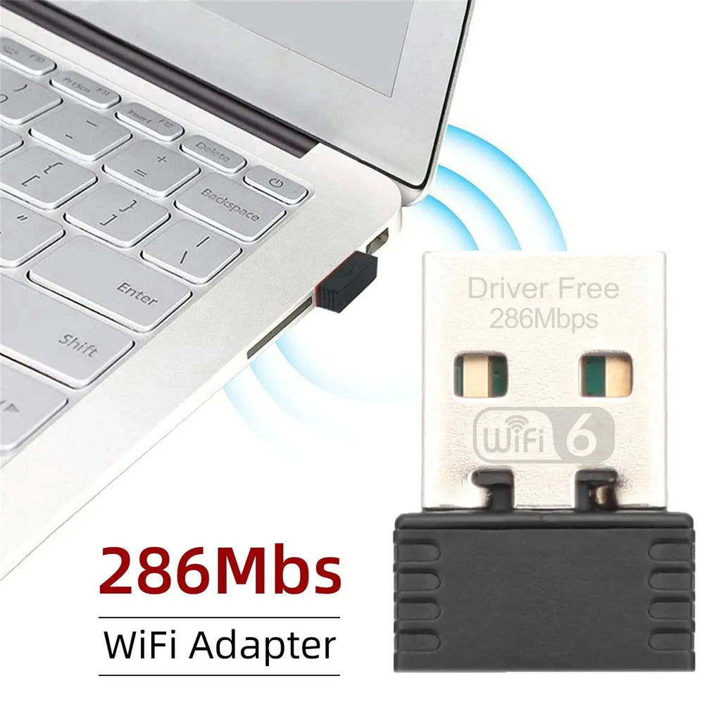 Mini WIFI 6 Adapter 150M/300M Network Card USB Dongle 2.4GHz 802.11AX Signal Reception For PC Laptop Windows 10/11 Driver Free