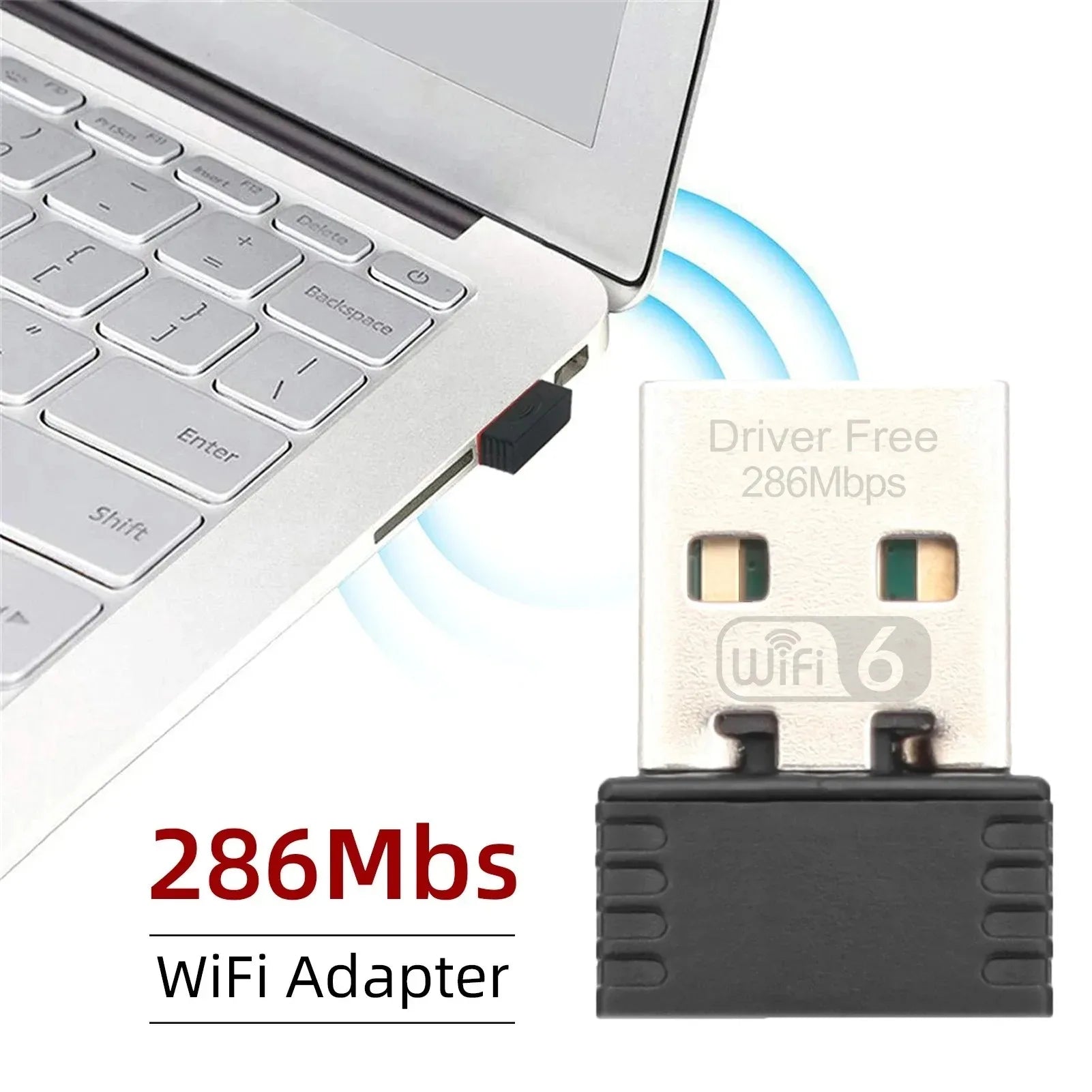 Mini WIFI 6 Adapter 150M/300M Network Card USB Dongle 2.4GHz 802.11AX Signal Reception For PC Laptop Windows 10/11 Driver Free