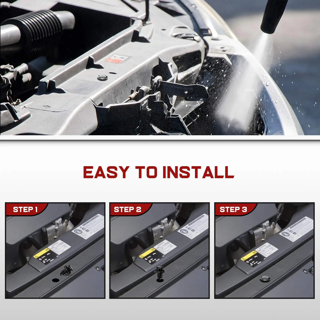 Bag of 190 Pcs Set Car Universal Buckle 6 Models Size Fastener Rivet Clamping Fastener Buckle Car Accessory Abs Material Fixed Screw