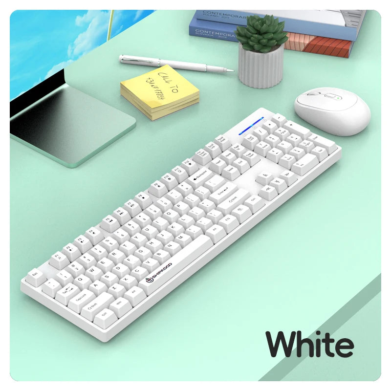 Shipadoo Wireless Keyboard and Mouse Combo Set Gaming Wireless Laptop Desktop Computer Office Accessories Free Wireless Mouse
