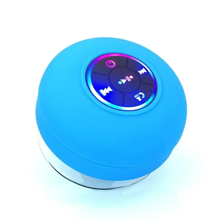 Portable Wireless Bluetooth Speaker LED IPX4 Waterproof Loudspeaker Outdoor Bathroom Large Suction Cup Mini Stereo Sound Box
