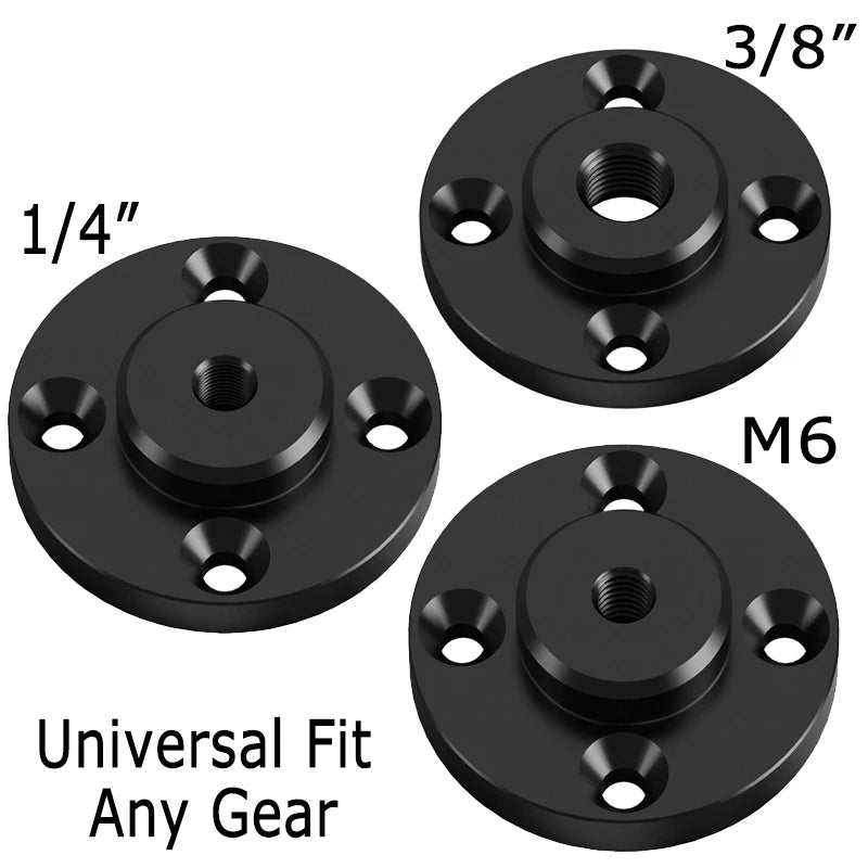 Wall Mount 1/4 3/8 M6 Thread Fixed Plate 17mm Ball Head Adapter for Gopro Camping Light Stand Projector Holder Monitor Bracket