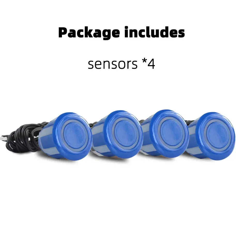 4PCS 22mm Ultrasonic Parking Sensors Reverse Backup Radar System Choose From Red, Black, White, Silver, Gray, Gold, and More!