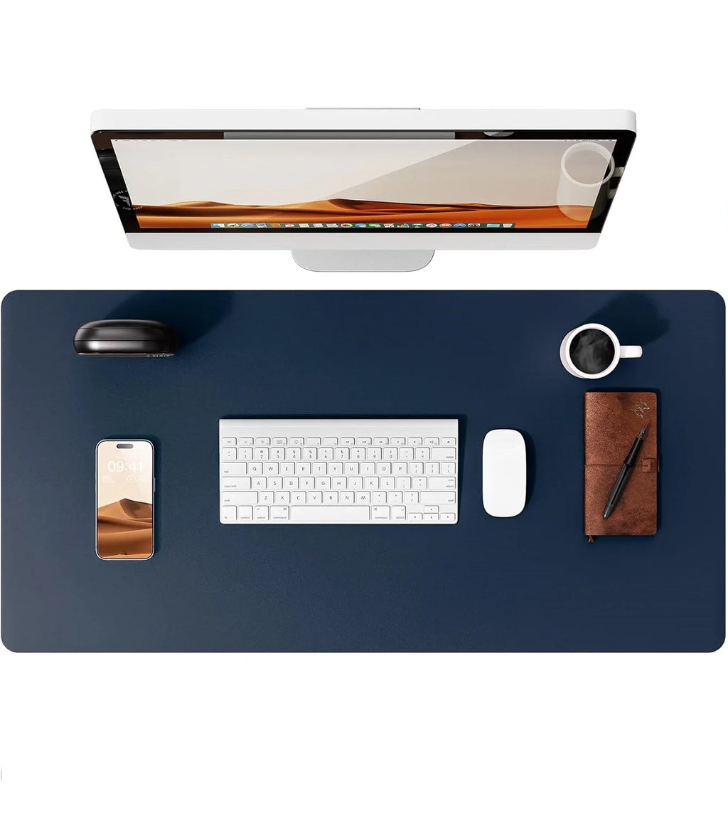 Leather Desk Mat | Computer Mat for Desk| Large Mouse Pad and Keyboard Mat | Desk Protector for Office