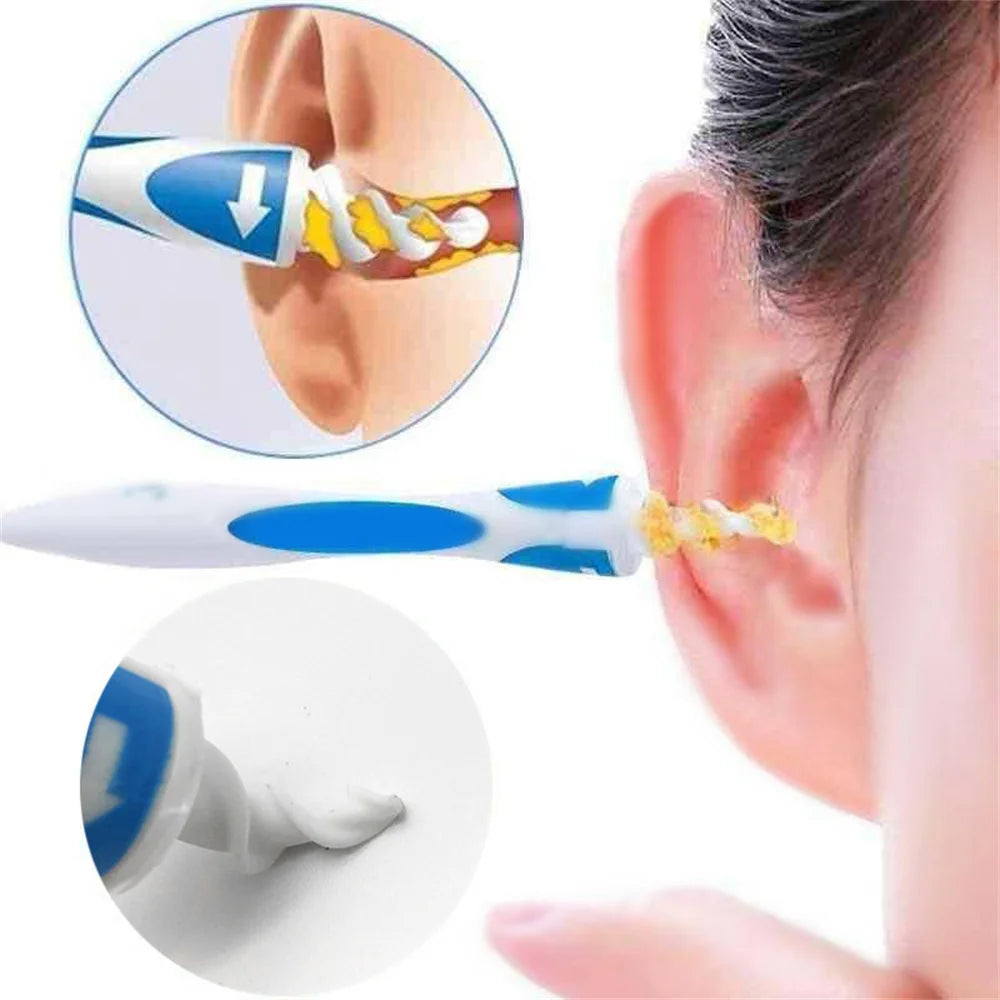 Portable Silicone 16 pcs Ear Cleaning Tools Tools Ear Scoop Cleaning Ear Wax Soft Spiral Beauty Care Gadget Personal Hygiene Set