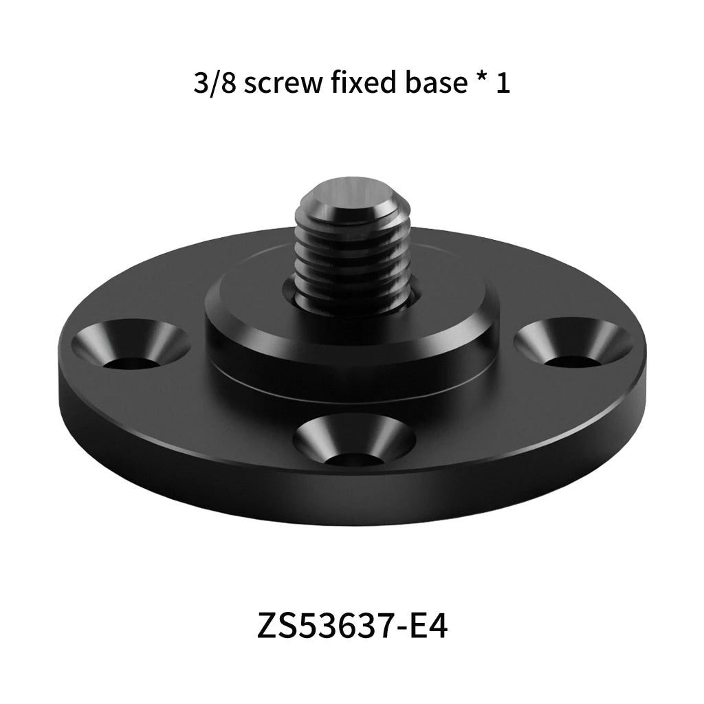 Wall Mount 1/4 3/8 M6 Thread Fixed Plate 17mm Ball Head Adapter for Gopro Camping Light Stand Projector Holder Monitor Bracket