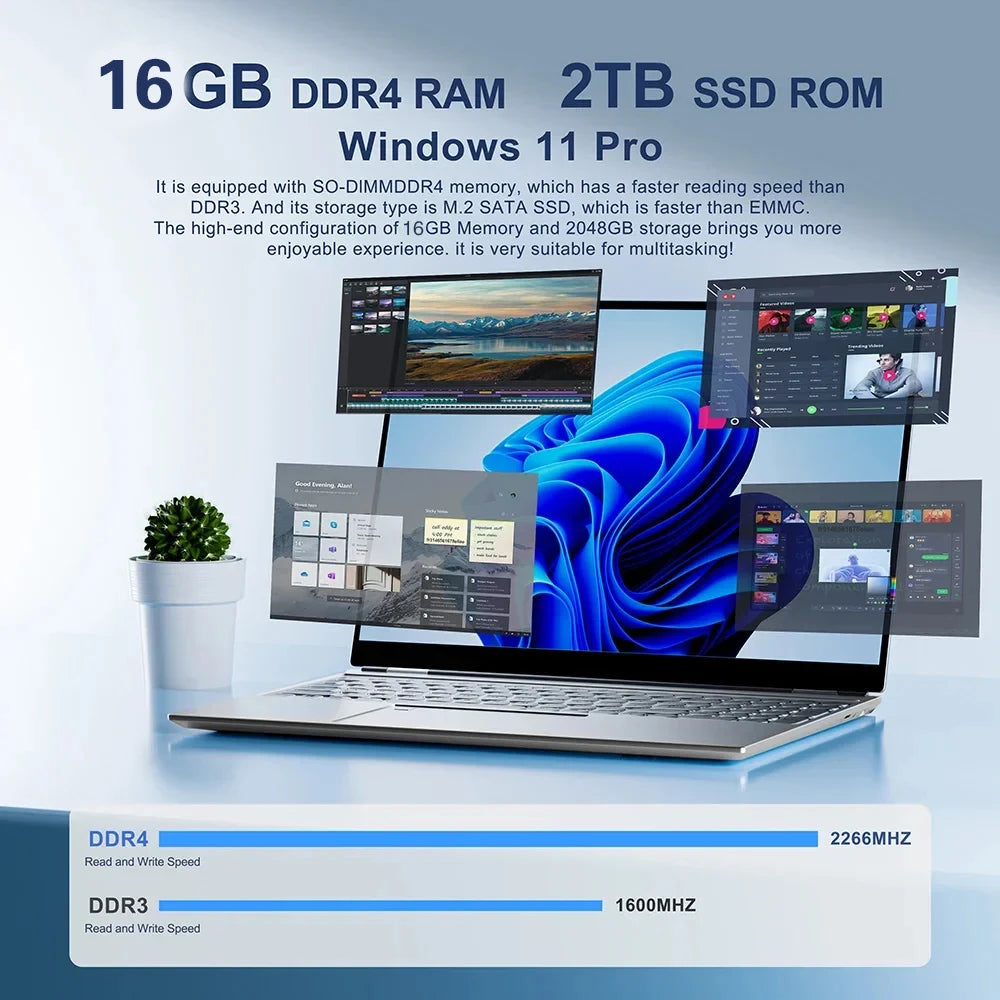 2025 Portable Gaming Laptop Computer PC Core i9 8950HK  Windows 11 Por  14.1" Notebook 16GB RAM 1TB 2TB SSD Office games