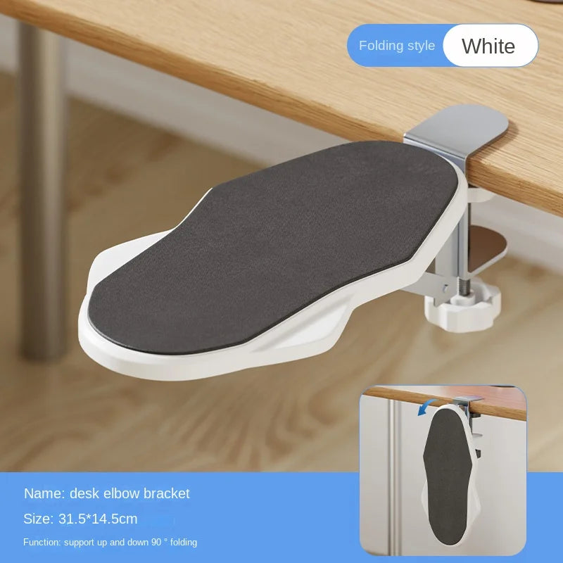 Foldable Ergonomic Computer Desk Arm Rest Pad Wrist Rest Support For Keyboard Armrest Extender Rotating Mouse Pad Holder Rack
