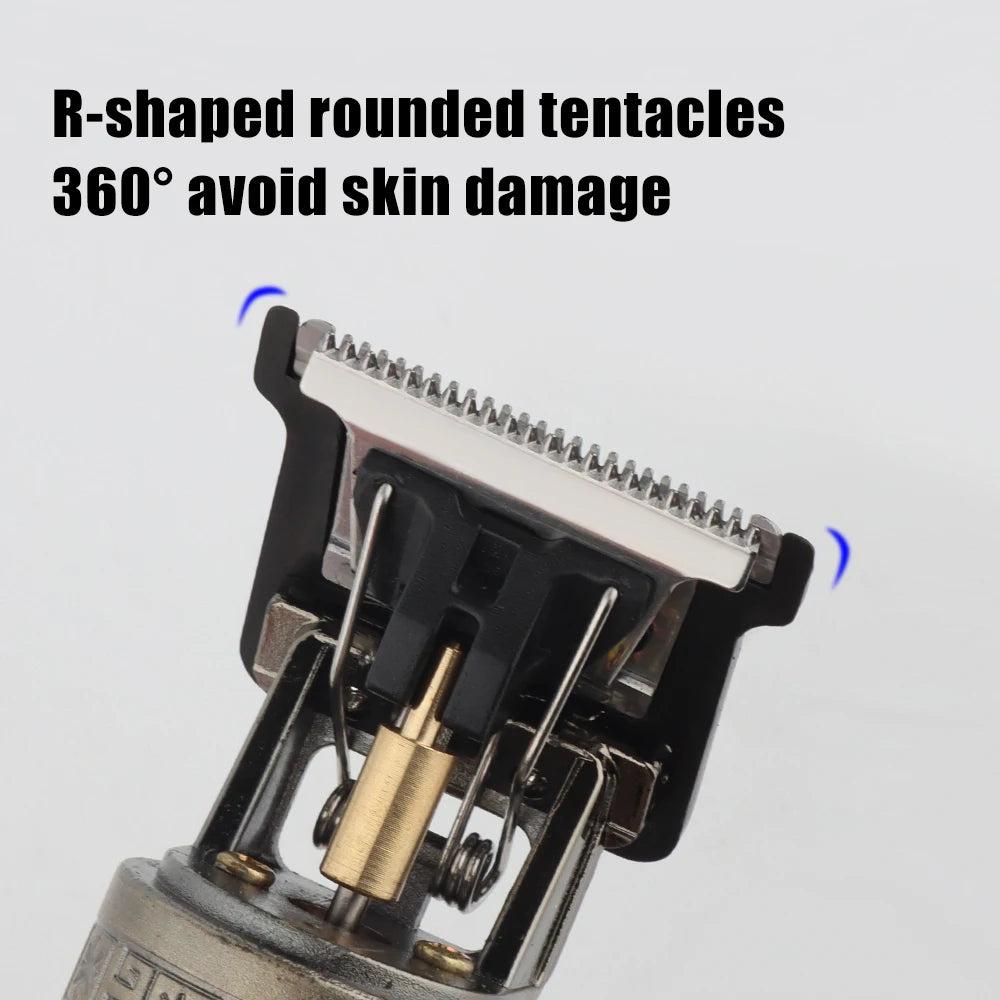 T9 HairClipper Beard Shaving Body Hair Trimmer Clippers Electric Machine Men Haircut Machine 0mm Barber ShaverDragon Carved