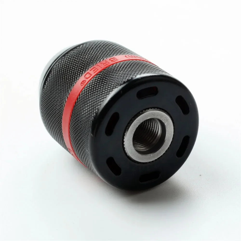 2-13mm Keyless Threaded Metal Drill Chuck, Hex Shank/SDS/Square Quick Grip Adapter, Chuck for Drill Bits Screwdriver Tap&Sockets