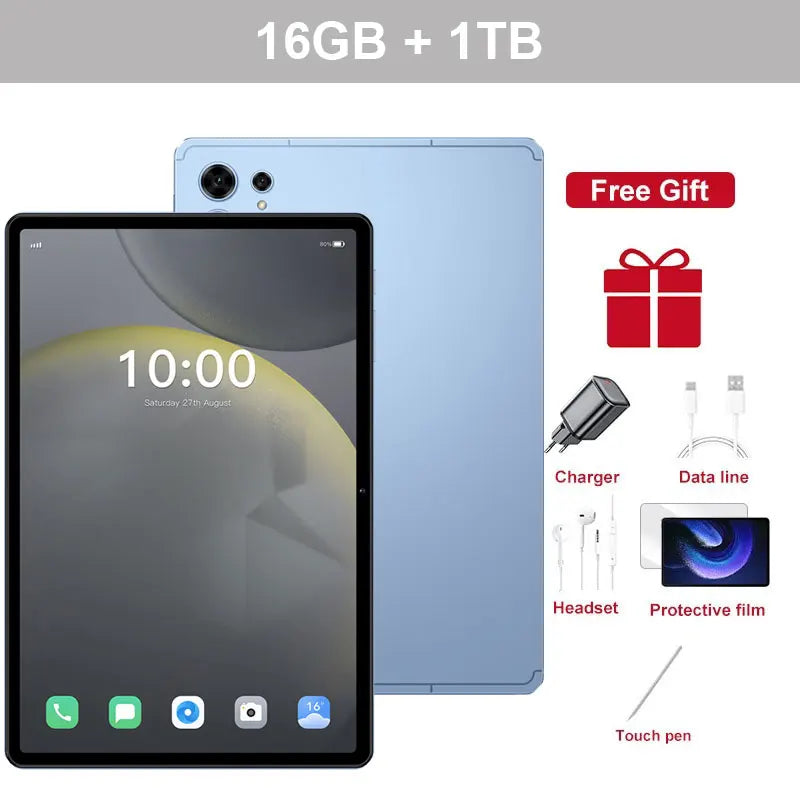 New Pad 7s pro Tablet PC 10000mAh 5G Dual SIM Android 15 Original 22GB+2TB Global Version 10 Inch Kids Tab Tablets With keyboard