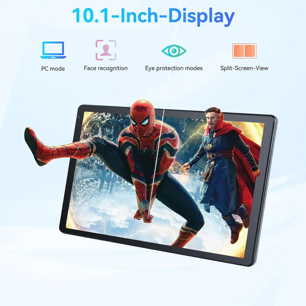 URAO C109 10 Inch Tablet Android 15 Tablet PC 24GB RAM 128GB ROM 1TB Expand Octa-Core Processor Widevine L1 Dual Camera BT WiFi
