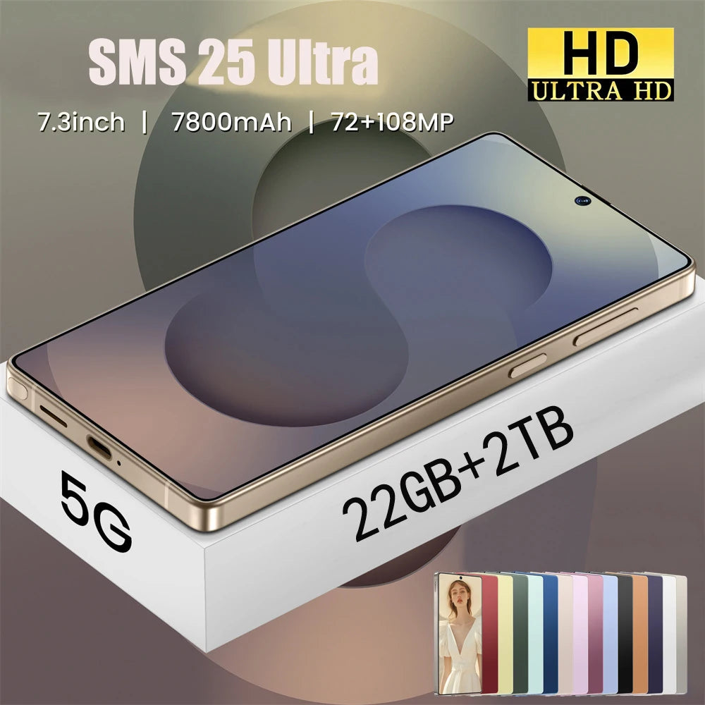 Tempered Protective Glass For SMS 25 Ultra Cellphones Dual Sim Android Smartphone Protector Flim For Cell Mobile Phones 22GB+2TB