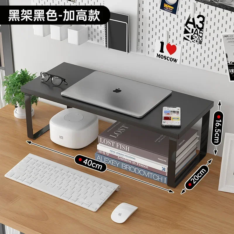 Monitor Raising Stand 30/40/50CM Base Bracket Desktop Computer Heightening Shelf Home Office Storage Holders Rack Organizer