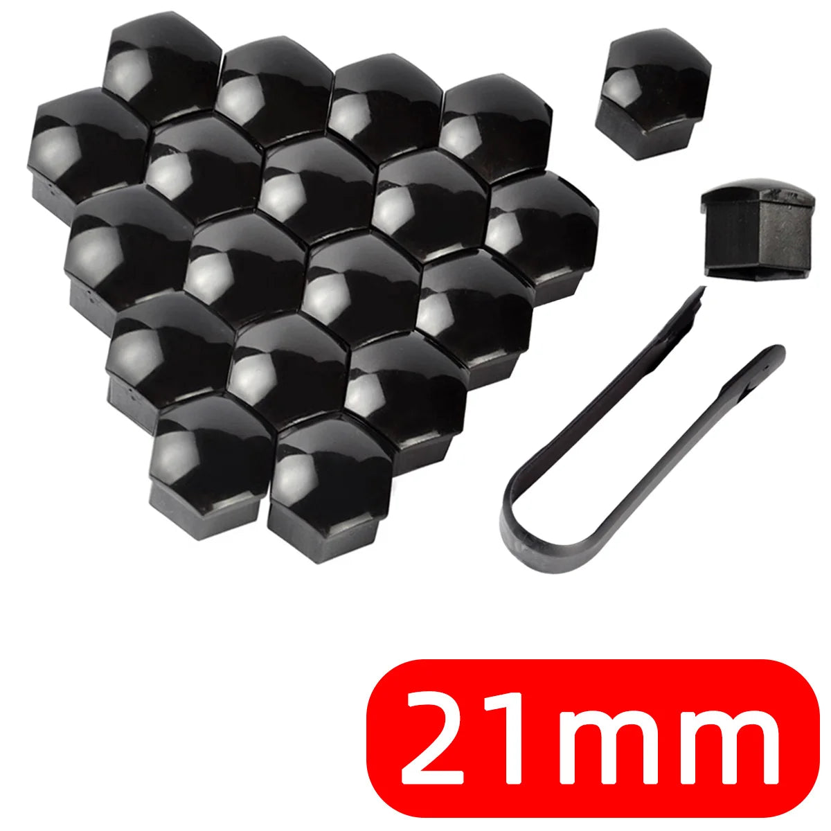 20Pcs Car Wheel Nut Caps Auto Hub Screw Cover 17mm 19mm 21mm Bolt Rims Exterior Decoration Special Socket Protection Dust Proof