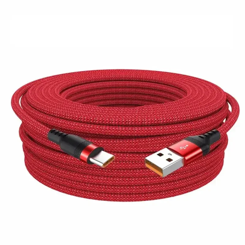 Extended 3 5 8 Meter Type-C USB Android 5A Super- Charging Cable Suitable For Phone Data Cable Ultra Long Charging Cable