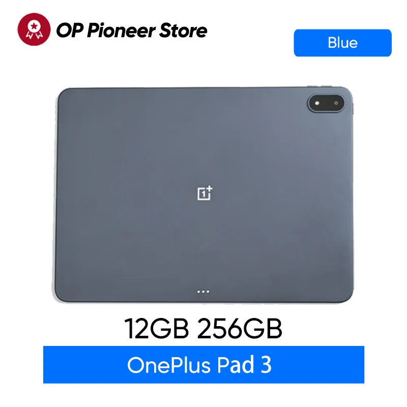 Global Version OnePlus Pad 3 12GB 256GB Tablet Snapdragon 8 Elite 13.2" 144Hz Display 3.4K Resolution Bluetooth 5.4 Android 15