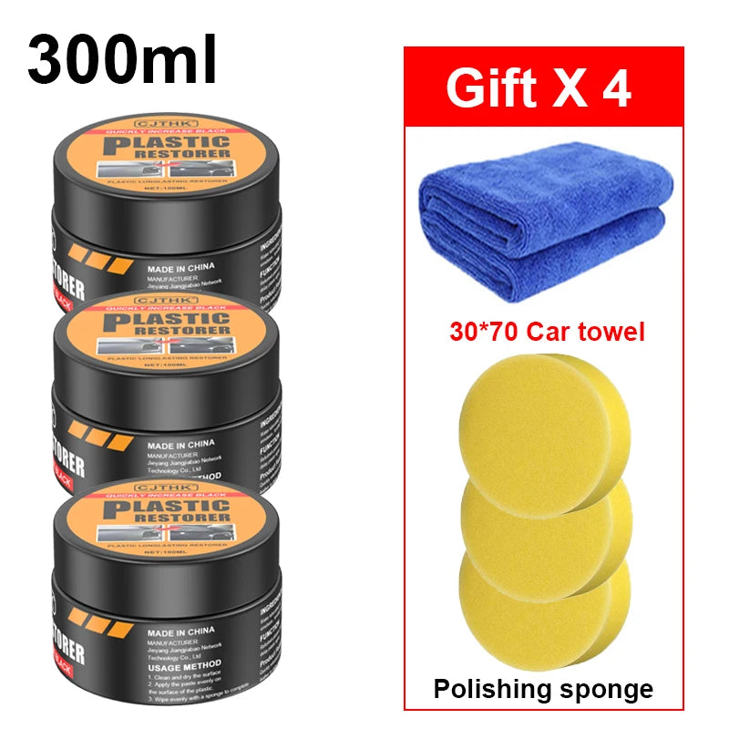 Car Plastic Restorer Back To Black Gloss Auto Interior Leather & Panel Renewal Wax Coating Agent Auto Polish And Repair Coating