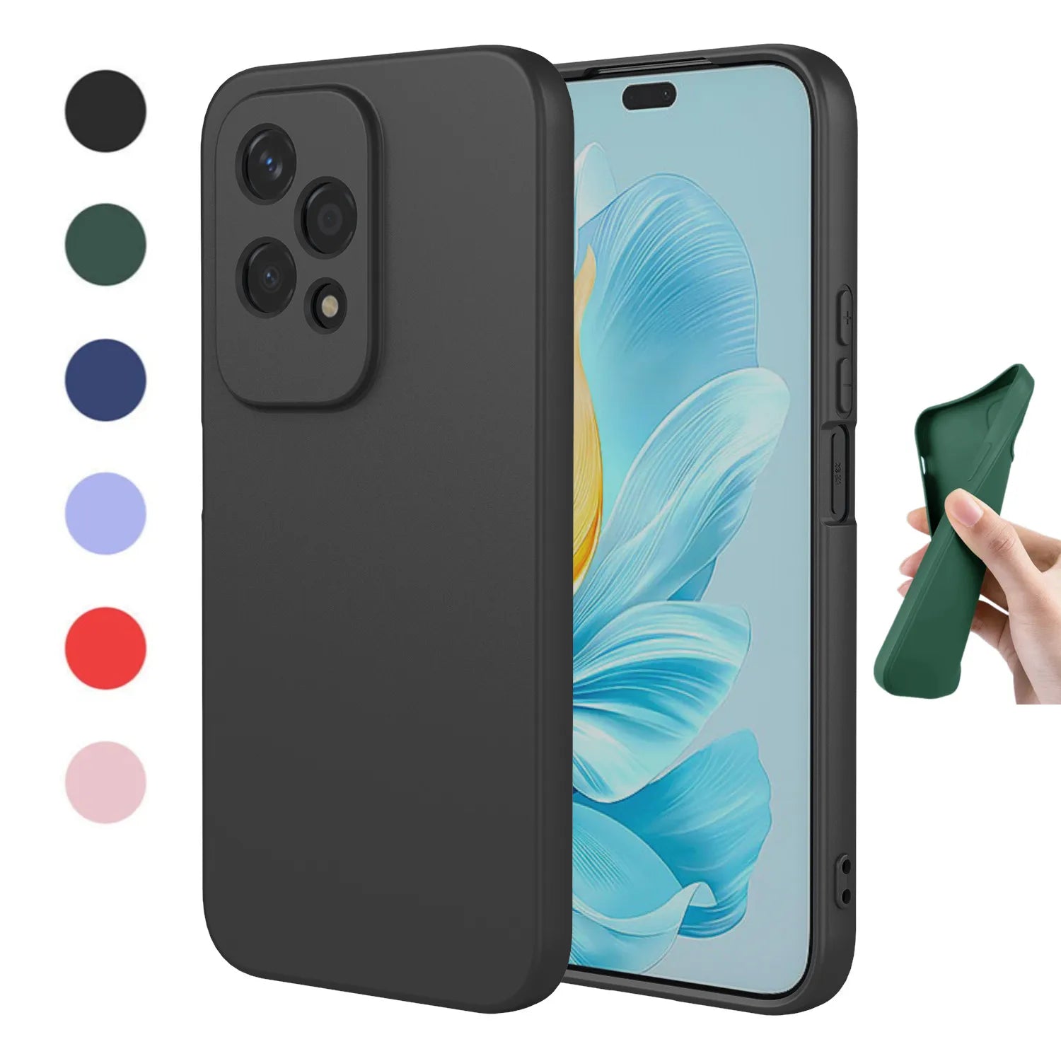 New Flexible Liquid Silicone Case For X8B Honor 200 Lite Magic 7 6 pro 90 smart Protective Cover Bumper Fundas Coque Capa Shell