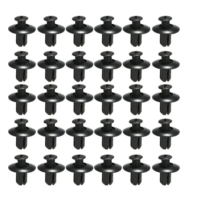 190pcs Car Retainer Clips 6 Size Plastic Fasteners Kit Auto Trim Panel Clip Mixed Car Body Bumper Rivet Set