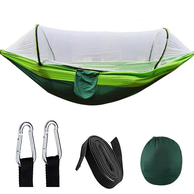 Outdoor Camping Hammock Hanging Bed with Mosquito Net