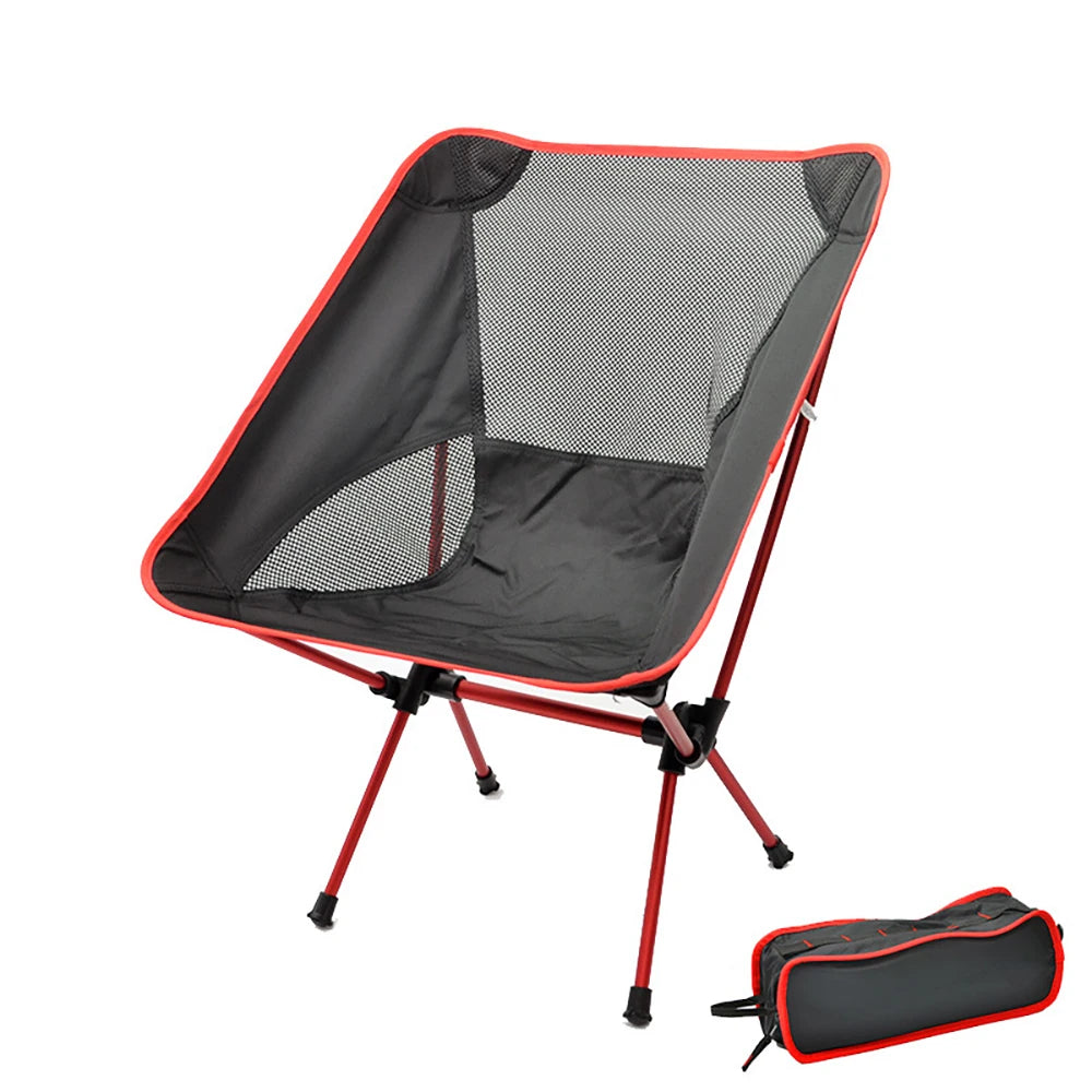Outdoor Portable Folding Chair Beach Chairs for BBQ Travel Beach Hiking Picnic Seat Easy to Carry Convenient