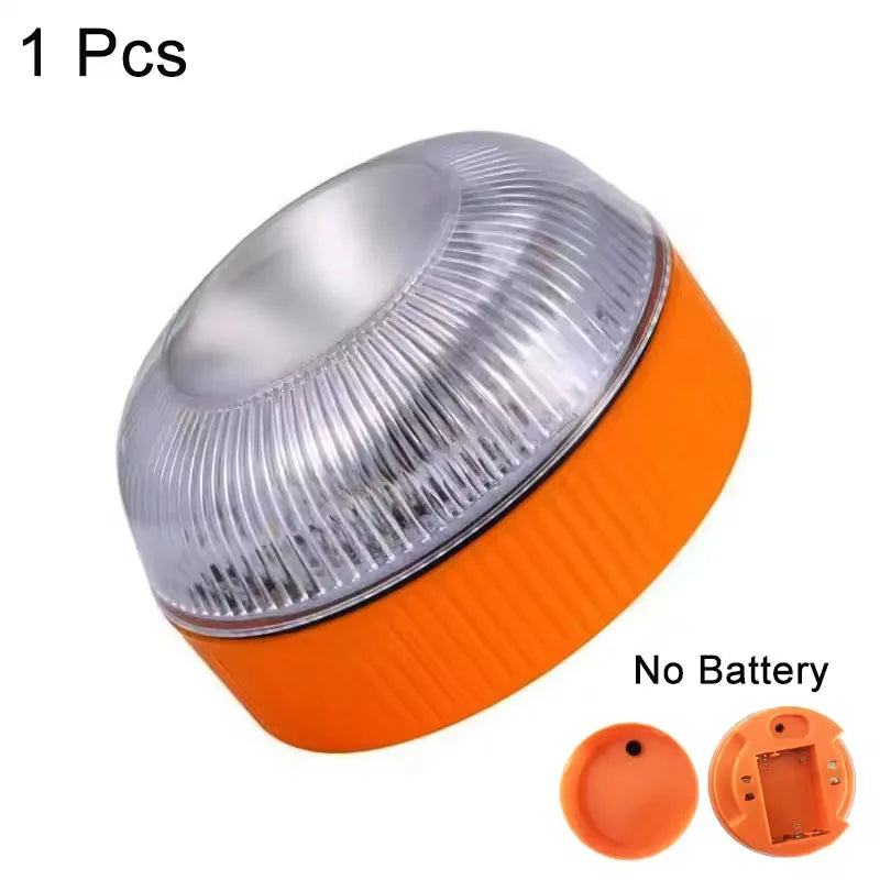Led Car Emergency Light Flashing Light Magnetic Induction Road Accident Light Portable Strobe Warning Light
