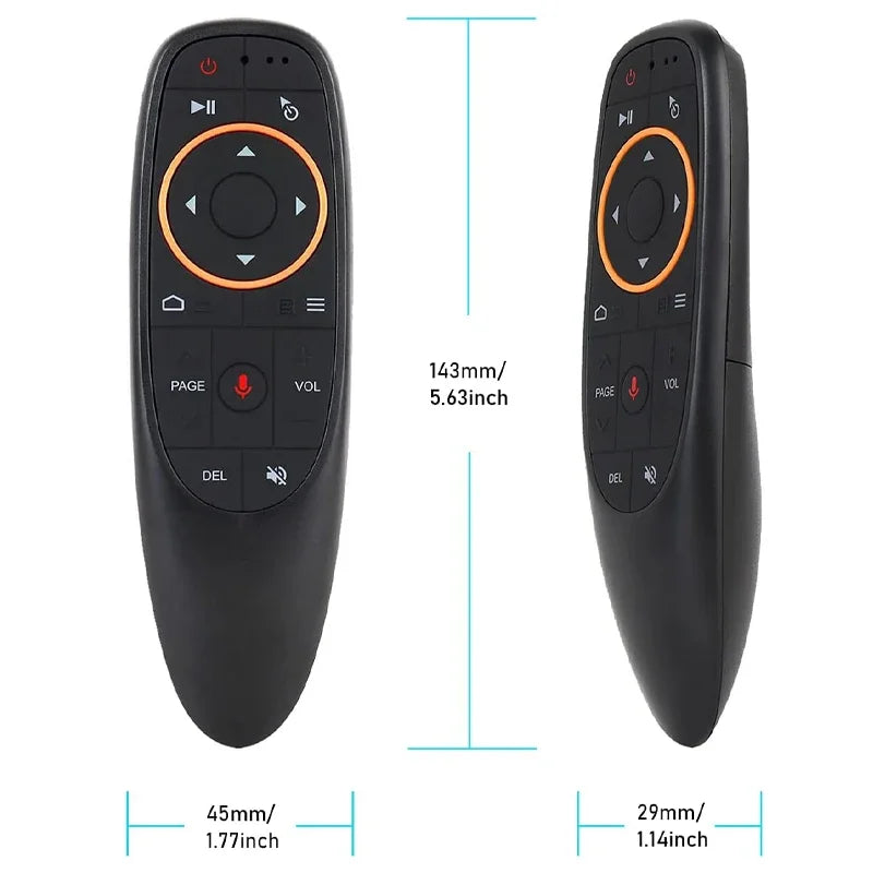 G10S Pro BT Voice Remote Control 2.4G Wireless Air Mouse with Gyroscope IR Learning for Android TV Box PC