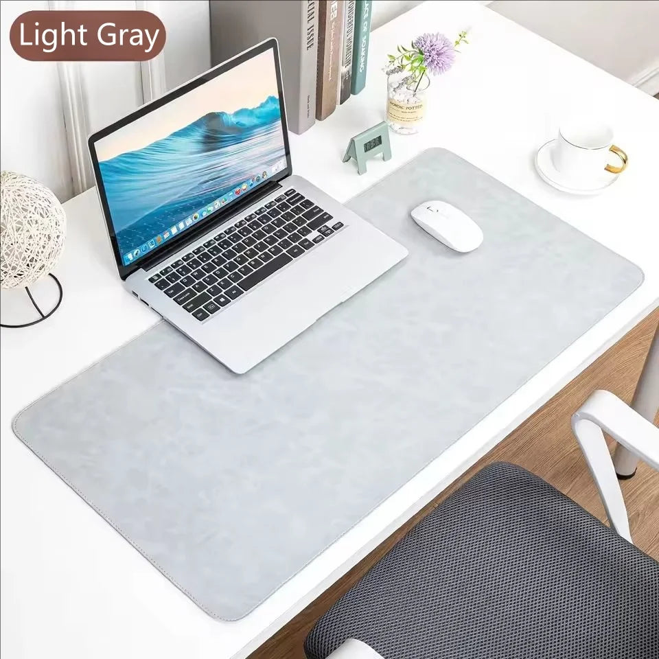 Office Desk Cushion Waterproof PU Mouse Pad Desk Mat Protective Cover Large Mousepad Computer Laptop Non-slip Keyboard Mats