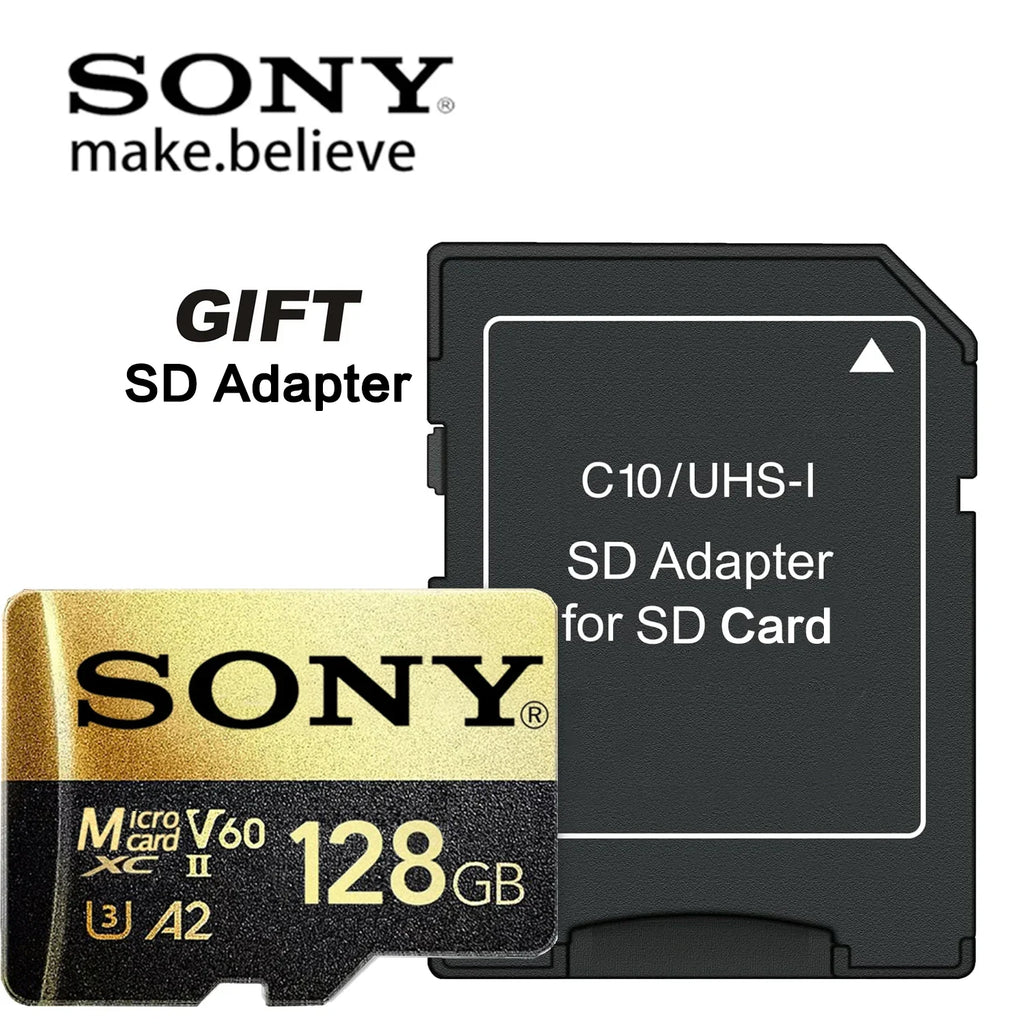 Sony SD Memory Card 1TB Ultra Micro SD Card 512GB 128GB 256GB Microsd U3 V30 4K Full HD TF Memory Flash Card For Xiao Mi Phone