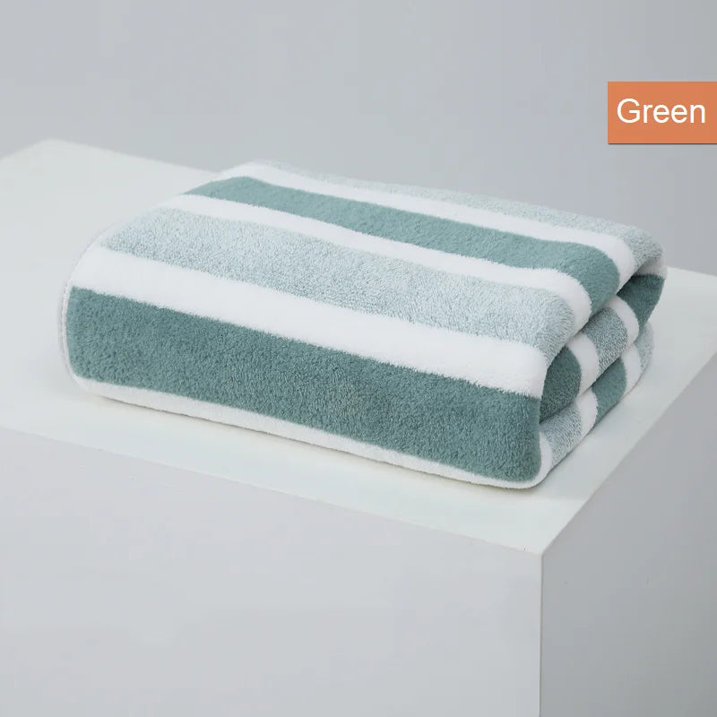 1 Pc Thickened Absorbent Bath Towel Soft Face Towel for Home Bathroom