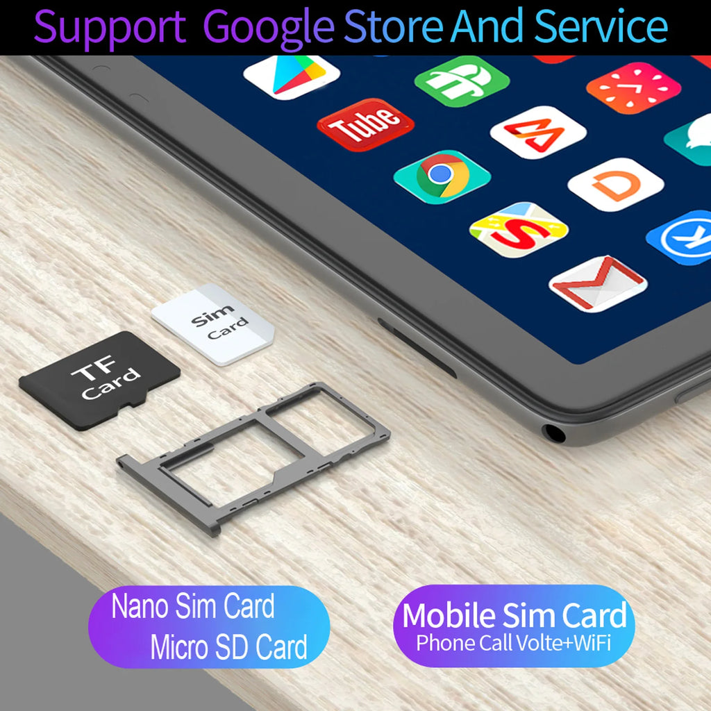 10.1 Inch Tablet Pc Octa Core Android 13 Dual SIM 3G Network 4GB RAM 64GB ROM Google Bluetooth WiFi Tablets